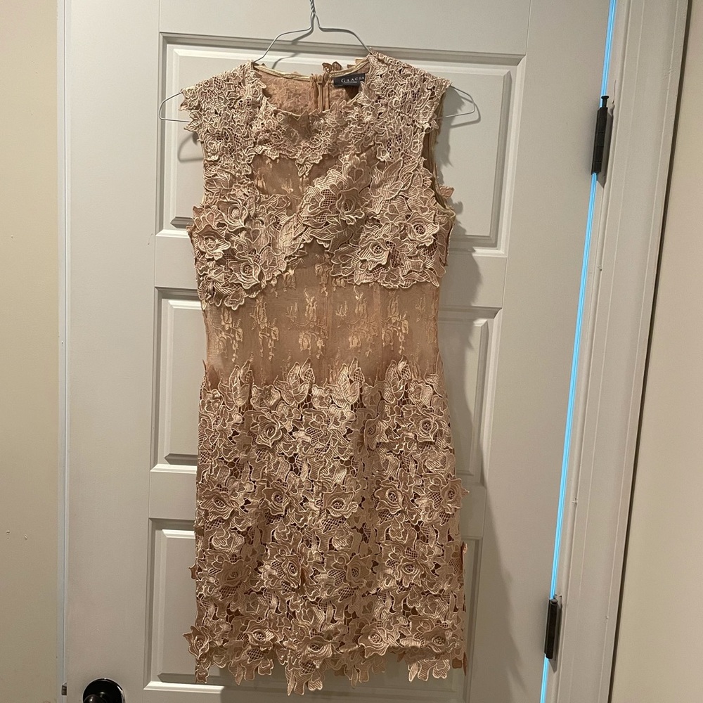 Gracia Fashion beige mini dress